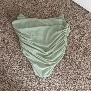 Ruched Green corset